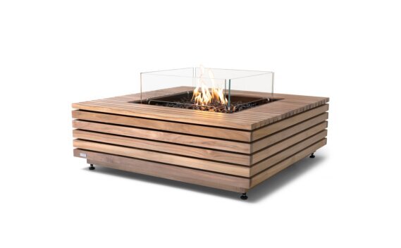 Base 40 Fire Table - Gas LP/NG / Teak / *Accessory inclusions may vary / Teak colours may vary by EcoSmart Fire
