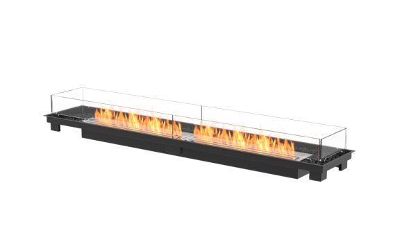 Linear 90 Fire Pit Kit - Ethanol / Black / Indoor Safety Tray by EcoSmart Fire