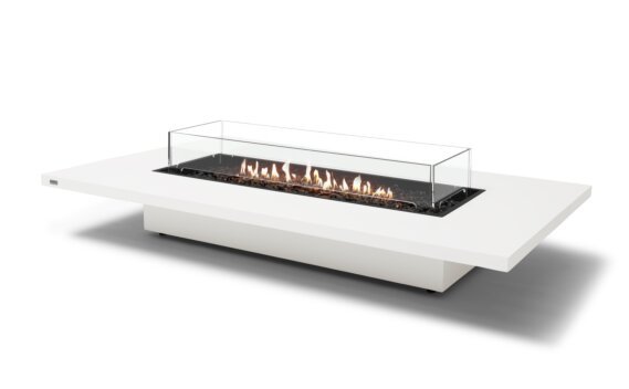 Daiquiri 70 Table Brasero - Gaz LP/NG / Blanc / Pare-étincelles inclus par EcoSmart Fire