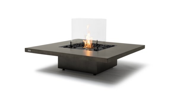 Vertigo 40 mesa de fuego - Etanol - Negro / Natural / Pantalla contra incendios opcional de EcoSmart Fire