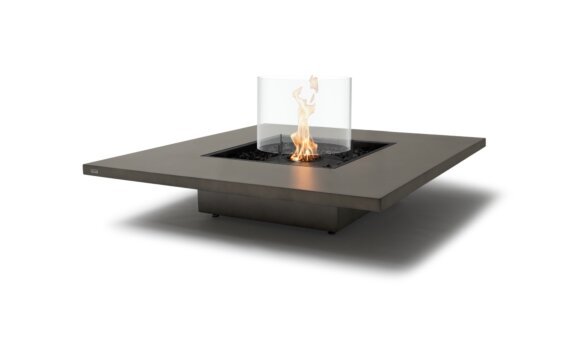 Vertigo 50 mesa de fuego - Etanol - Negro / Natural / Pantalla contra incendios opcional de EcoSmart Fire