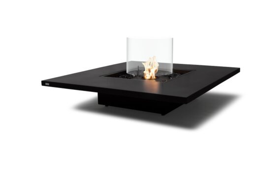 Vertigo 50 mesa de fuego - Etanol - Negro / Grafito / Pantalla contra incendios opcional de EcoSmart Fire