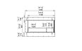 Flex 42RC Right Corner - Technical Drawing / Front by EcoSmart Fire