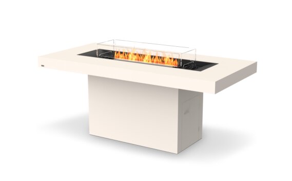 Gin 90 (Bar) Table Cheminée - Ethanol - Noir / Blanc / Écran de feu optionnel par EcoSmart Fire