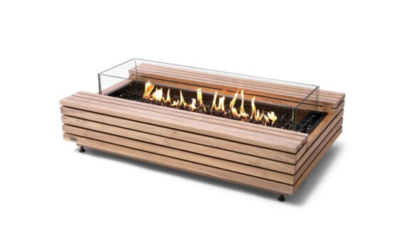 Cosmo 50 Fire Table - Gas LP/NG / Teak / *Accessory inclusions may vary / Teak colours may vary by EcoSmart Fire