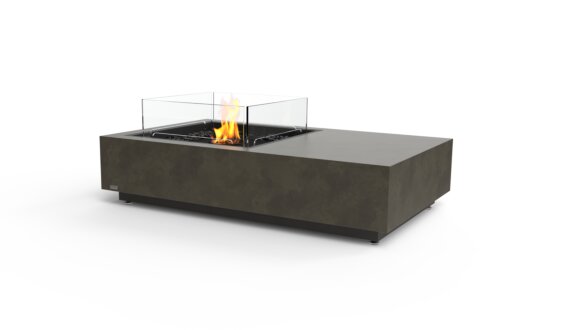 Manhattan 50 mesa de fuego  - Etanol - Negro / Natural / Pantalla de fuego opcional por EcoSmart Fire