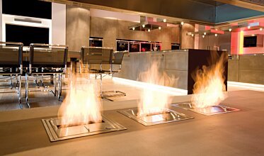 Allianz Arena - Feuerstellen für die Gastronomie