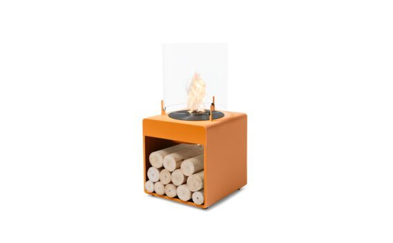 Pop 3L camino di design - Etanolo - Nero / Arancione da EcoSmart Fire