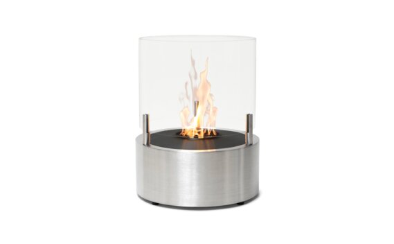 T-Lite 8 Designer Fireplace - Ethanol - Black / Stainless Steel by EcoSmart Fire