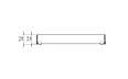 L1115 Fire Screen Kaminschirm - Technische Zeichnung / Vorderseite von Blinde Design