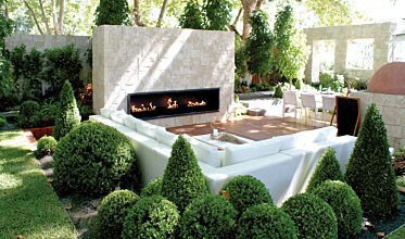 Melbourne International Garden and Flower Show - Built-in fireplaces