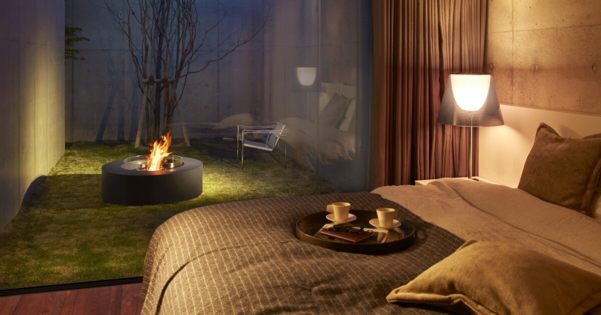 camino ad angolo a propano