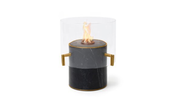 Pillar 3L Designer Fireplace - Ethanol - Black / Marble Black by EcoSmart Fire