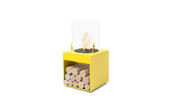 Pop 3L Designer Fireplace - Ethanol - Black / Yellow by EcoSmart Fire