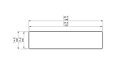 L1520 Kaminschirm Kaminschirm - Technische Zeichnung / Top by EcoSmart Fire