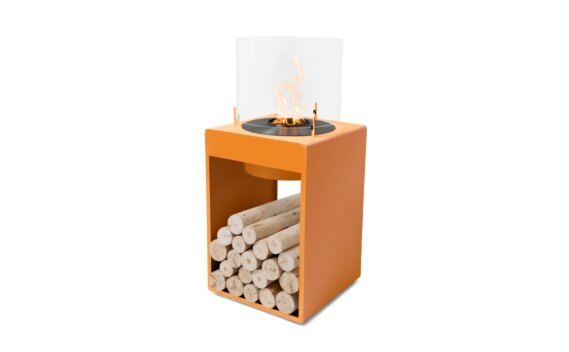 Pop 8T Designer Fireplace - Ethanol - Black / Orange by EcoSmart Fire