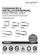 Clearances & Installation Manual